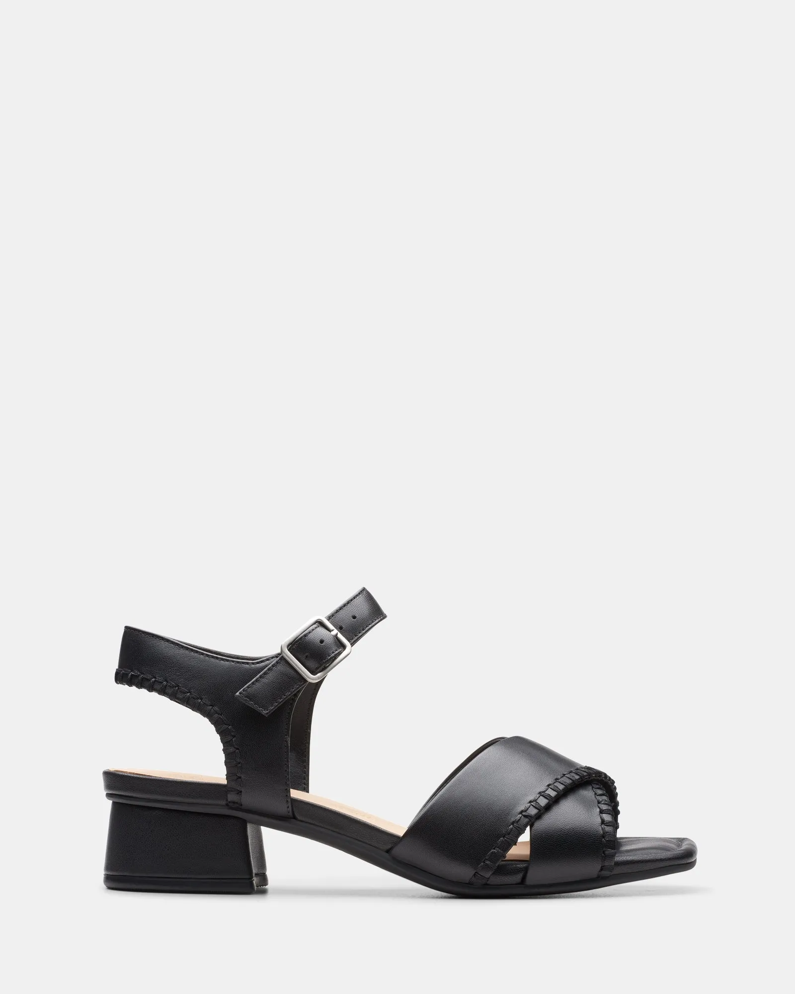 Serina35 Cross Black Leather Moisture Wicking