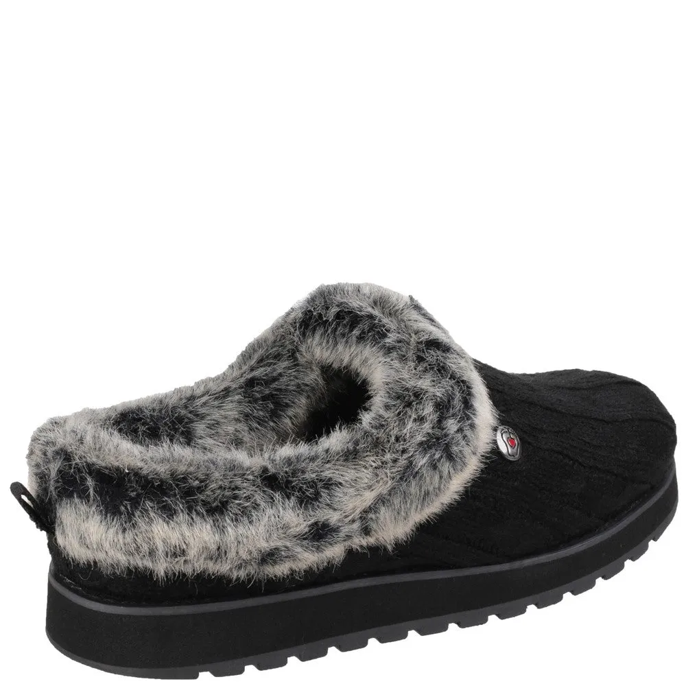 Sustainable Travel Footwear Skechers Keepsakes Ice Angel Mule Slipper