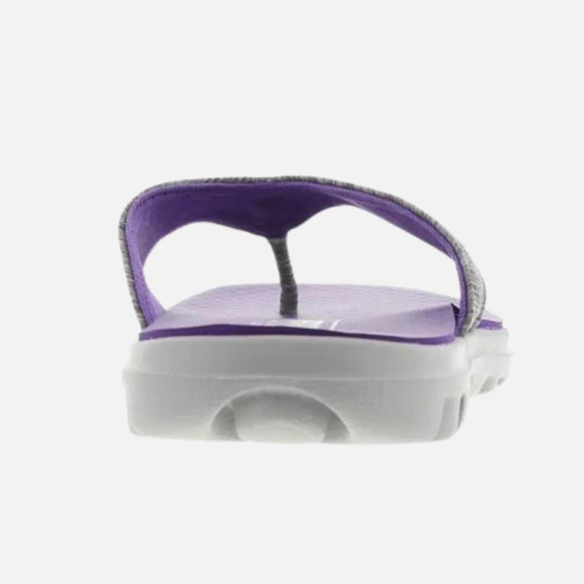 Skechers On The Go Flow Women'S Slippers -Grey Purple Rugged Travel Footwear