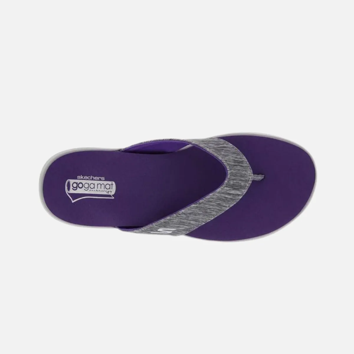 Skechers On The Go Flow Women'S Slippers -Grey Purple Urban Travel Ready