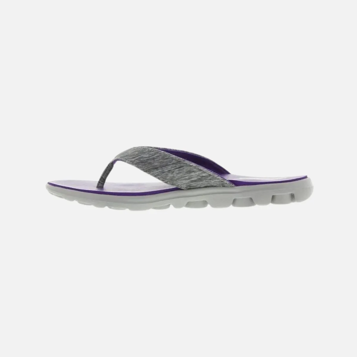 Premium Comfort Standing Comfort Skechers On The Go Flow Women'S Slippers -Grey Purple