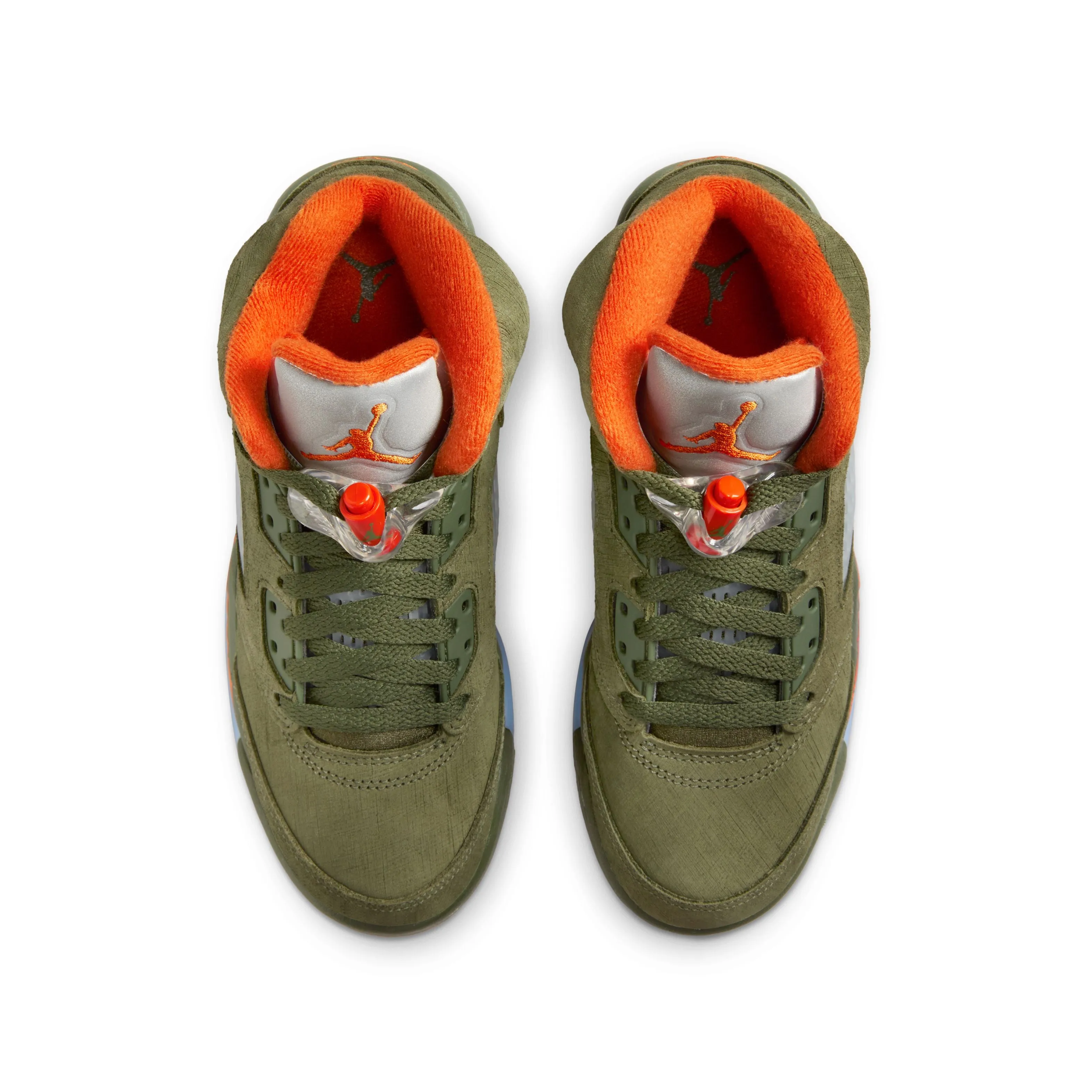 Kids Air Jordan 5 Retro 'Olive' Unisex Shoes