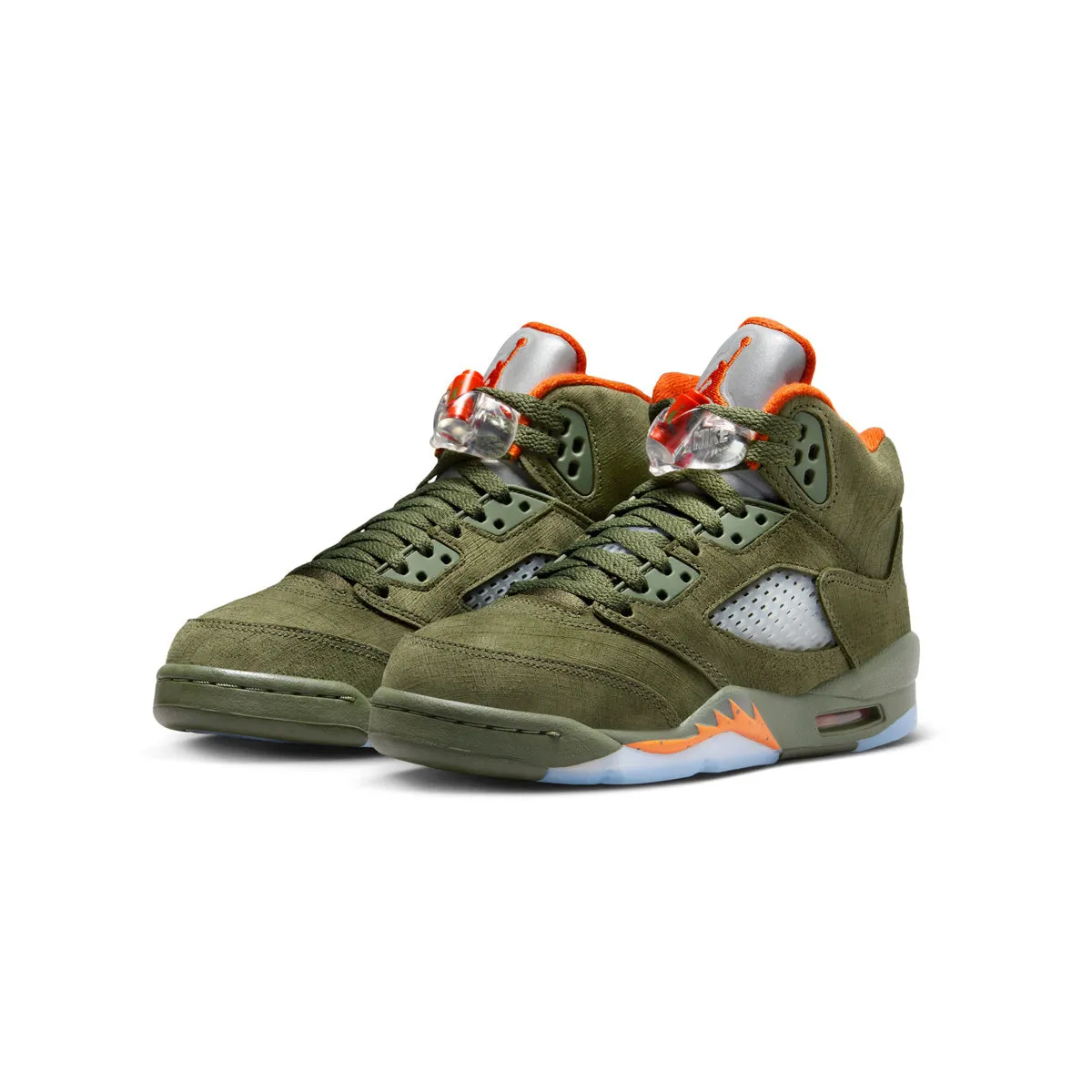 Easy On/Off Kids Air Jordan 5 Retro 'Olive'