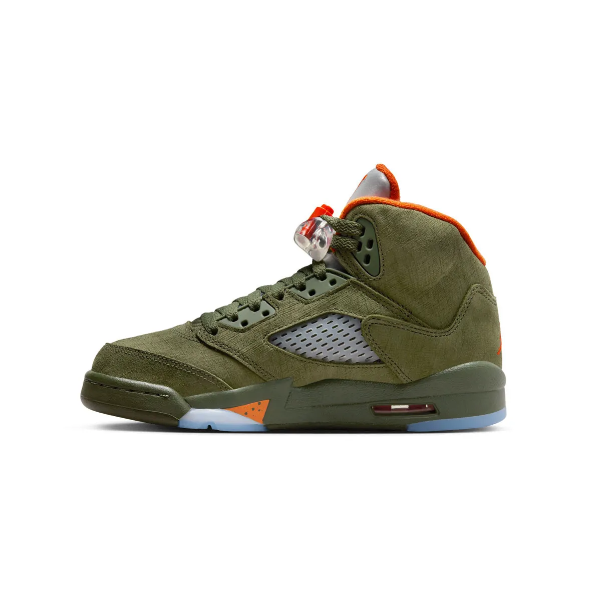 Versatile Style Comfort Sole Kids Air Jordan 5 Retro 'Olive'