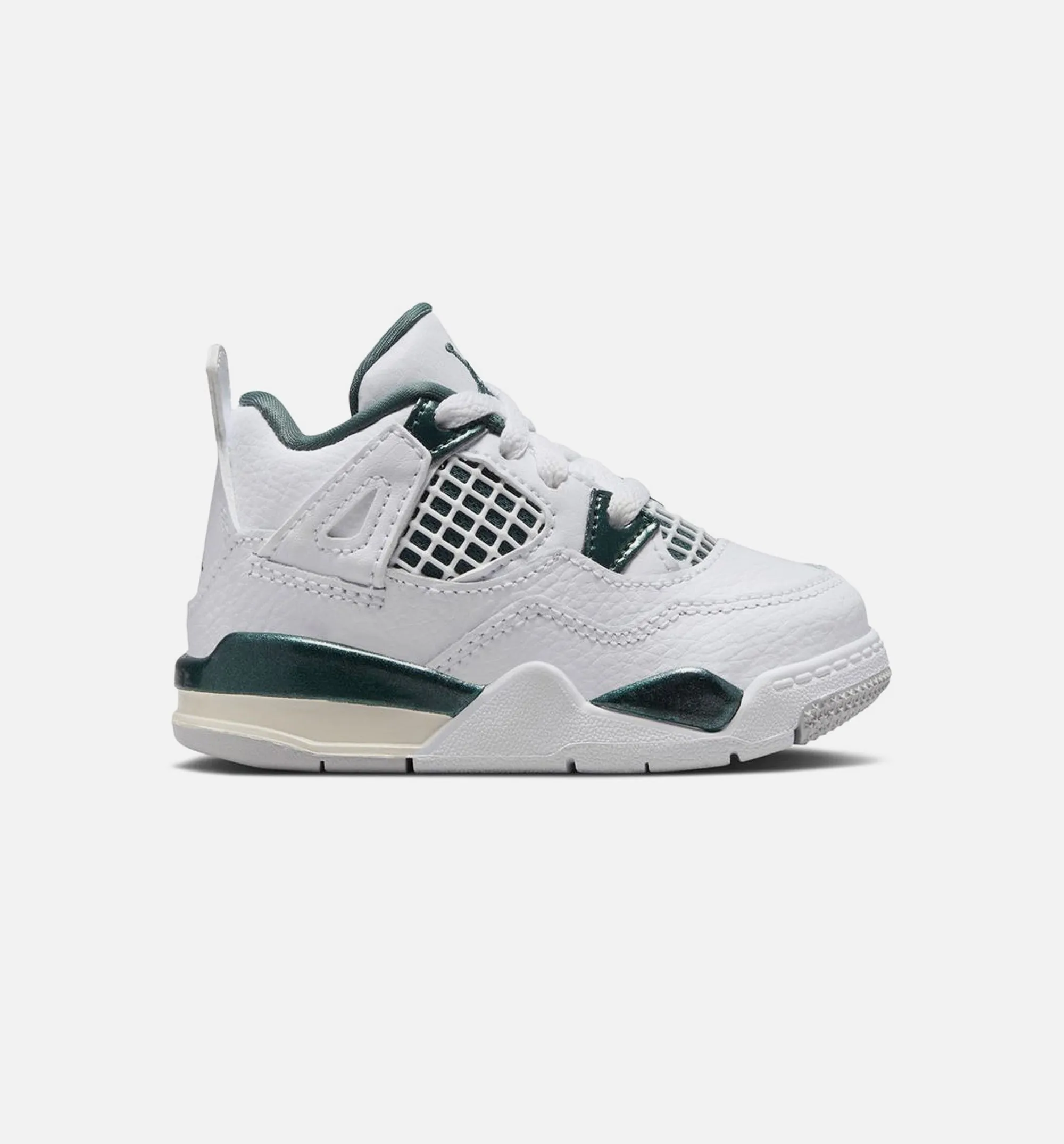 Lightweight Shock Absorbing Air Jordan 4 Retro Oxidized Green Infant Toddler Lifestyle Shoe - White/Oxidized Green/White/Neutral Grey Free Shipping