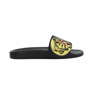 Unisex Orthotic Friendly Versace 'Medusa Tag' Pool Slides - Men'S 44