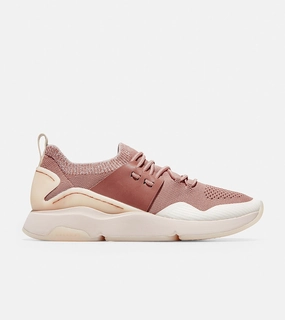 Functional Footwear Sustainable Cole Haan Zer?grand All-Day Trainer Stitchlite Burlwood Knit/Burlwood Leather/Morganite