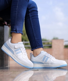 Grippy Soles Casual Footwear Bacca Bucci Phoenix Low-Top Fashion Women'S Sneakers With Hook & Loop Closure