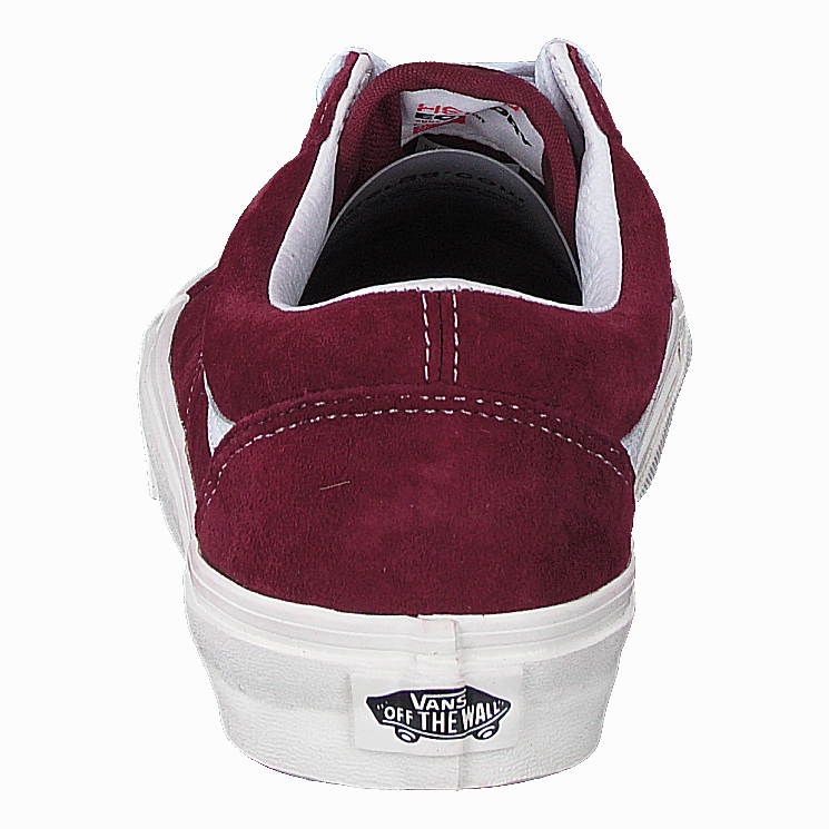 Ua Old Skool (Pig Suede)Pomegrntsnwwht Cushioned Insoles