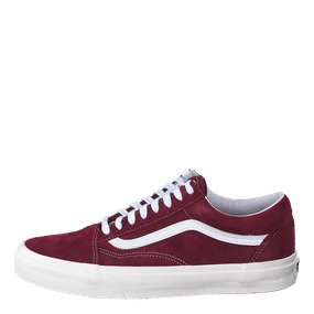Ua Old Skool (Pig Suede)Pomegrntsnwwht Cloud Comfort Supportive Shoes