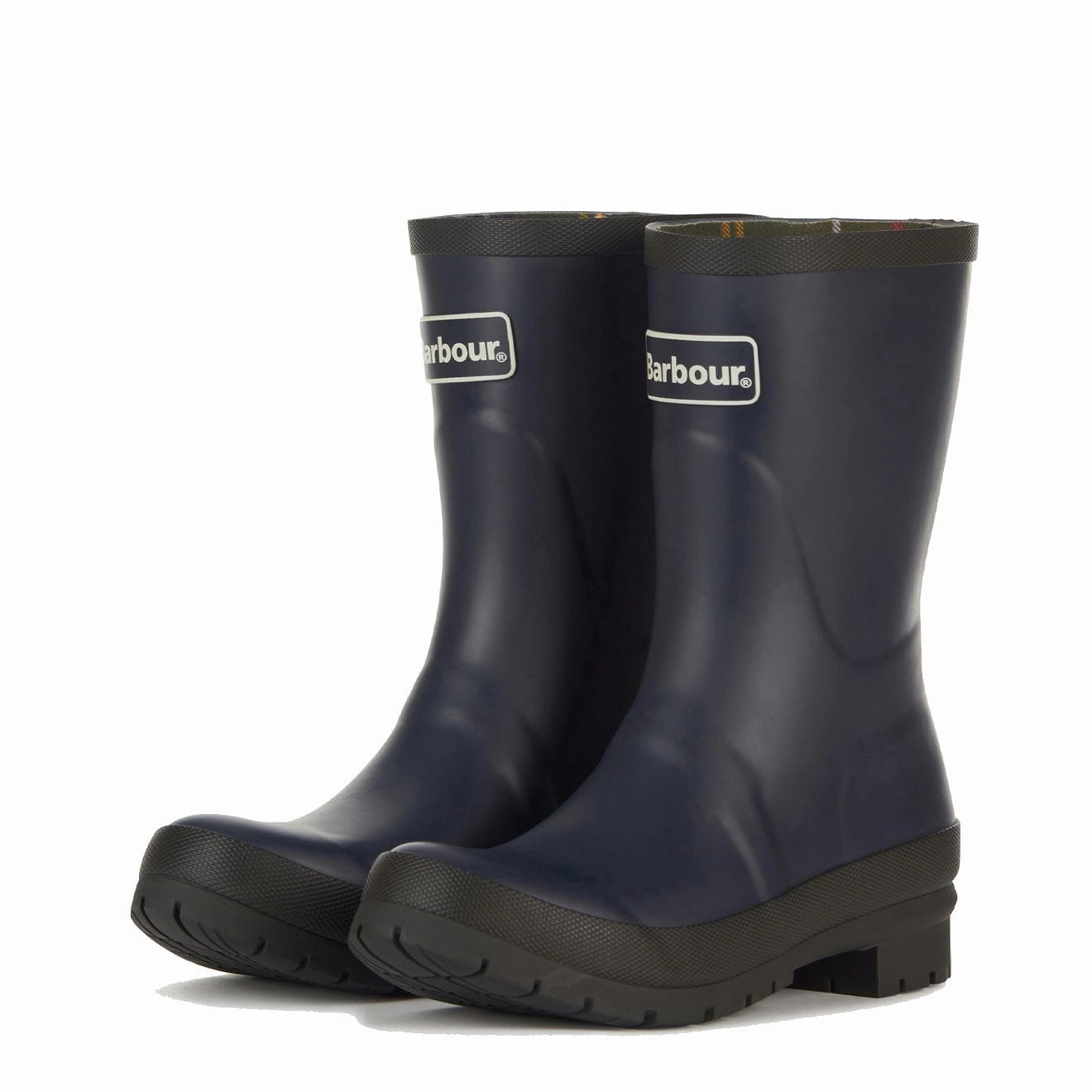 Barbour Womens Banbury Short Wellington Navy Slip On Shoes Smart Casual Footwear
