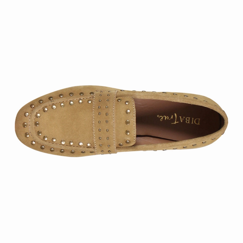 Can Yon Studded Slip On Loafers Comfort Sole Flexible