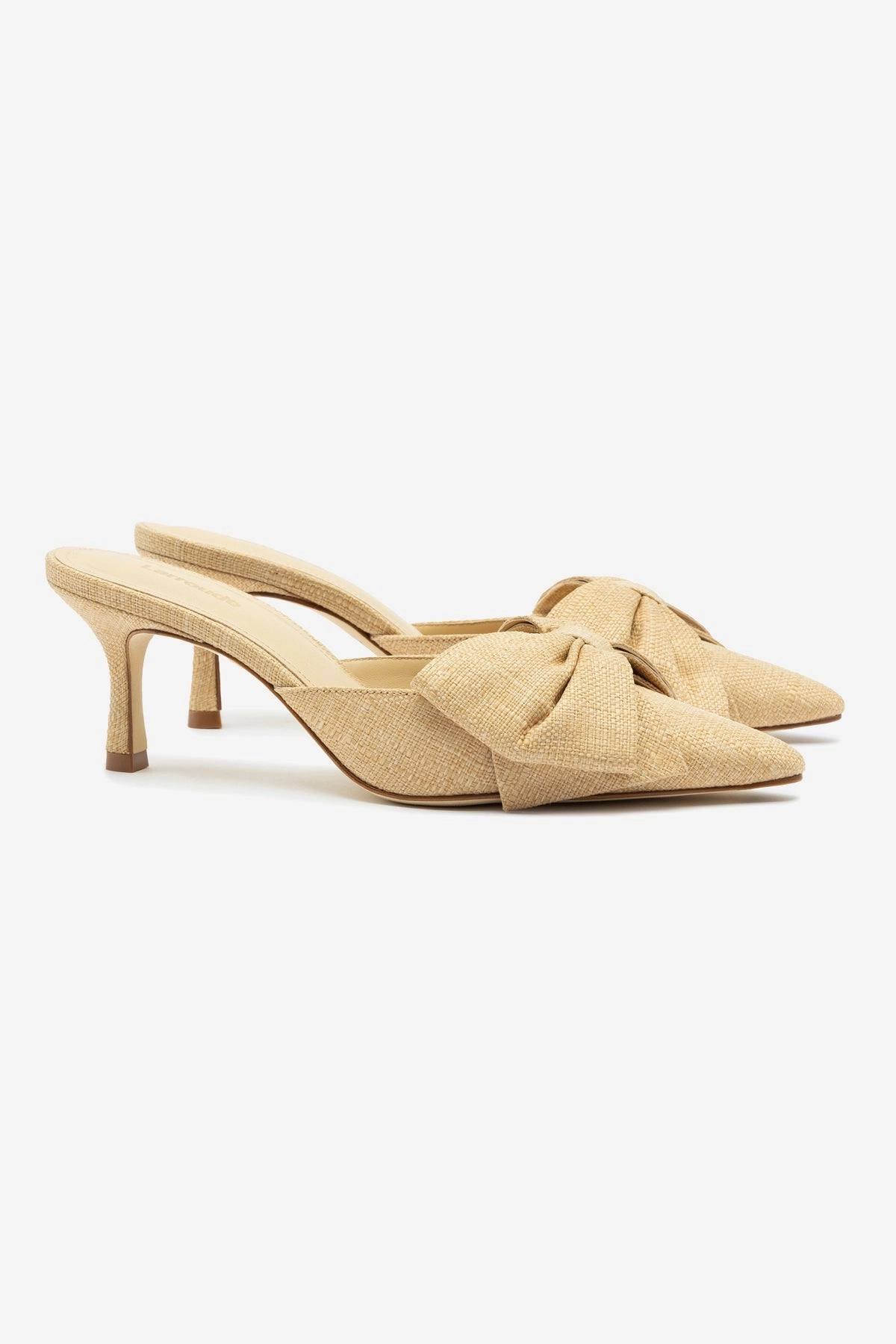 Mini Elle Pump In Beige Raffia Quick Dry