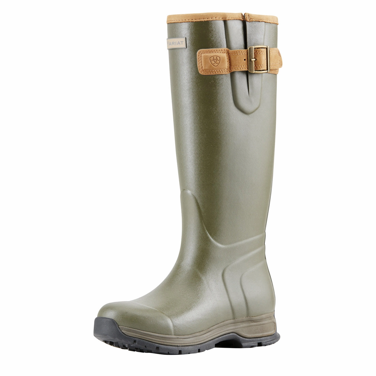 Modern Classic Streetwear Footwear Ariat Womens Burford Waterproof Rubber Wellington Olive Green