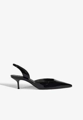 Supportive Comfort Heel Paola Mid Patent Pump