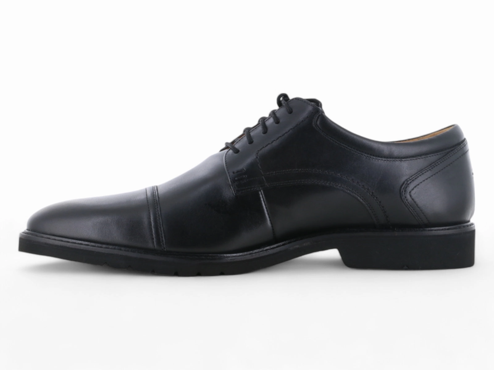 Minimalist Rockport Findlay Cap Toe Oxford Black