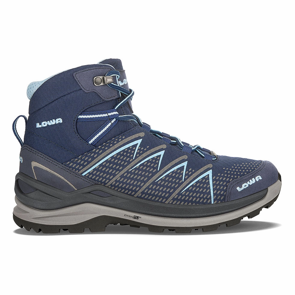 Water Resistant Shock Absorbing Women'S Ferrox Pro Gtx Mid - Navy/Ice Blue