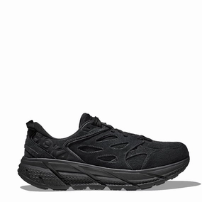 Pain Relief Slip Resistant Work Hoka Clifton L Suede Black / Black