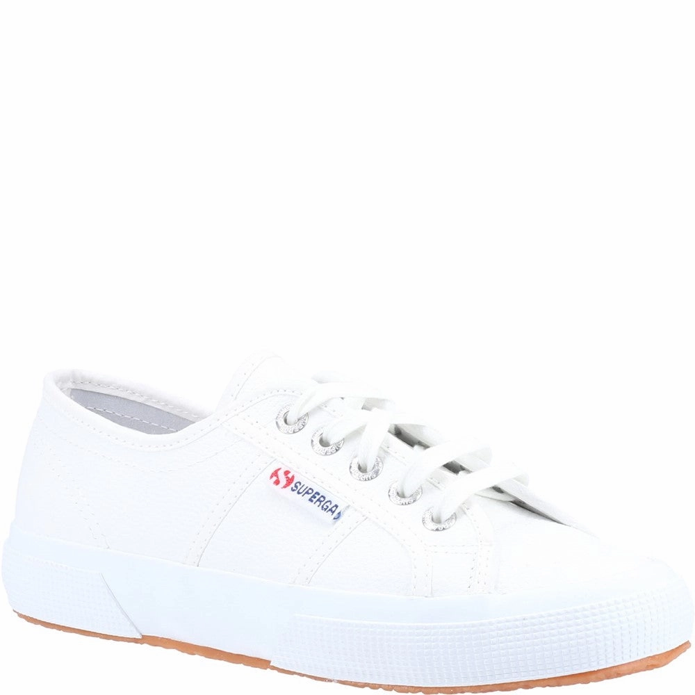 Superga 2750 Tumbled Leather Shoe Sporty Style