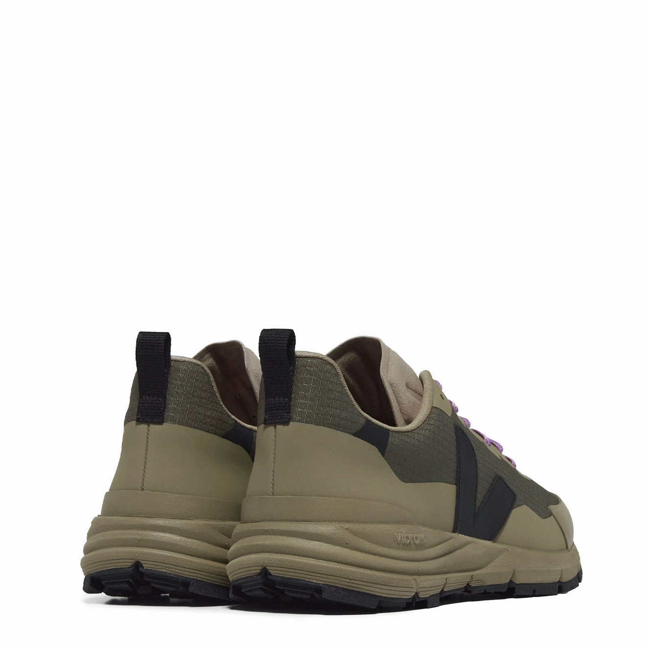 Secure Fit Veja Dekkan Ripstop Trainer Kaki Black