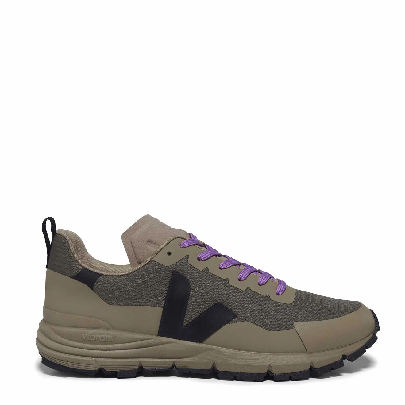 Veja Dekkan Ripstop Trainer Kaki Black Comfort Sole