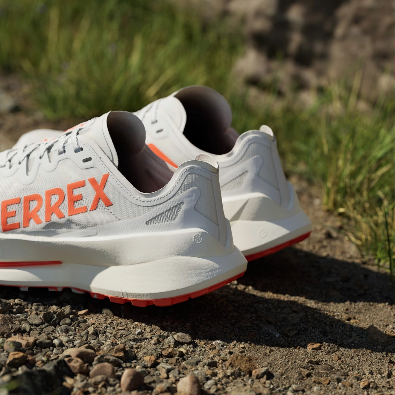 Adidas Terrex Agravic Speed Ultra Trail Running Shoes Ultra Cloud White / Impact Orange / Dash Grey Everyday Footwear