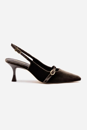 Ines Pump In Expresso Velvet All Day Comfort