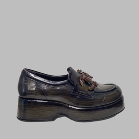 Pons Quintana | Women'S Loafers | Branch Forest Fliper | Green Standing Shoes