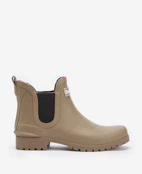 Barbour Women'S Wilton Ankle Wellingtons Boots Sandstone Lrf0066 Br12 Recycled Materials
