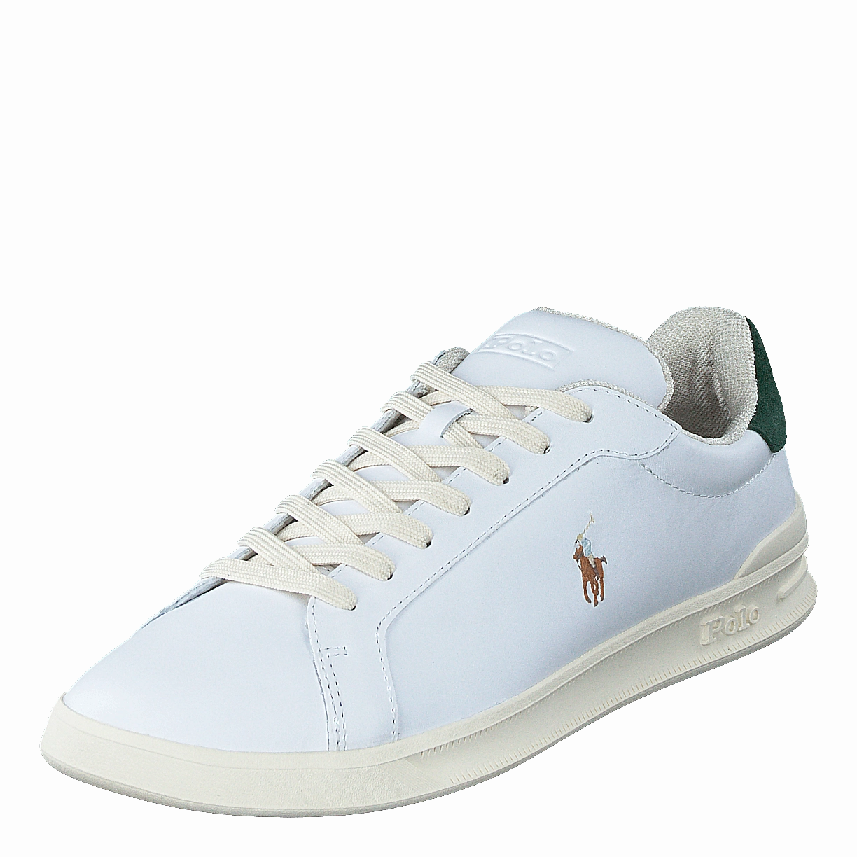 Heritage Court Ii Leather Sneaker White / College Green Travel Footwear Breathable