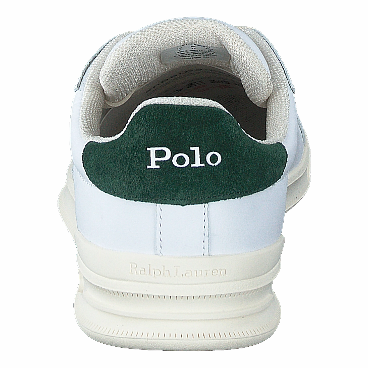 Heritage Court Ii Leather Sneaker White / College Green Pain Relief