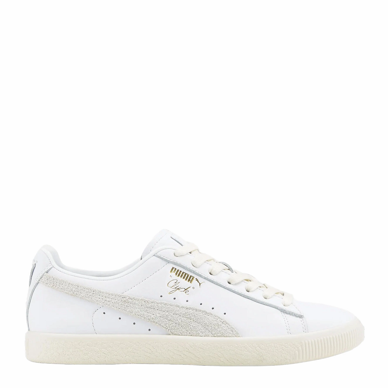 Classic Sneakers Puma Clyde Base Trainer Puma White / Whisper White / Puma Team Gold