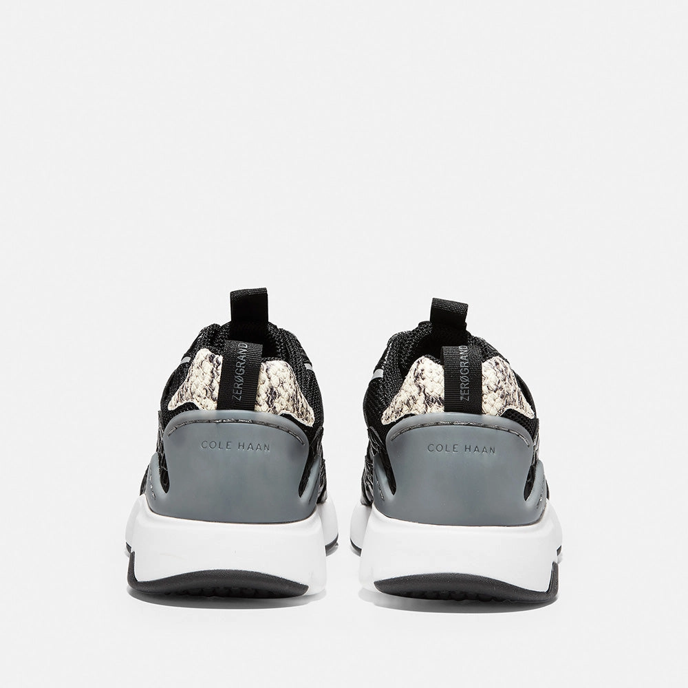 Cushioned Durable Shoes Cole Haan Zer?grand City Trainer Black/Croc Print/Optic White