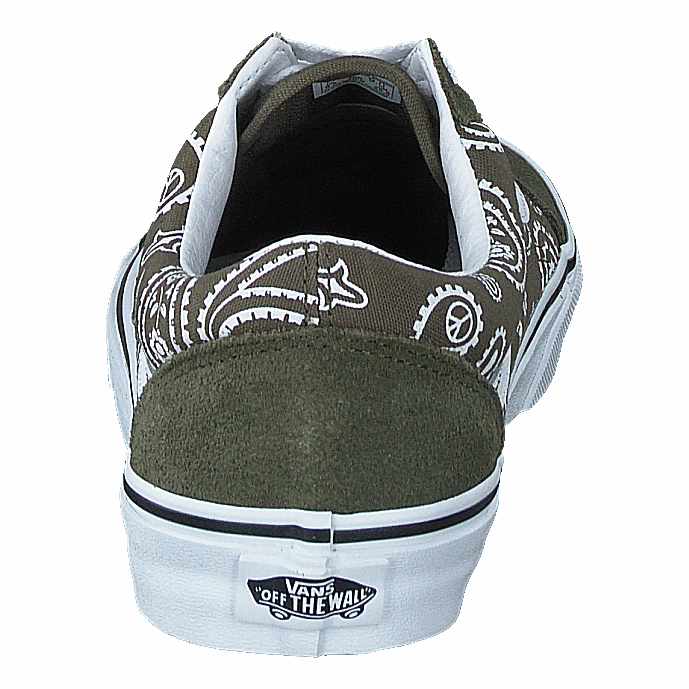 Eco Friendly Functional Footwear Ua Old Skool (Peace Paisley)Grplftrwht