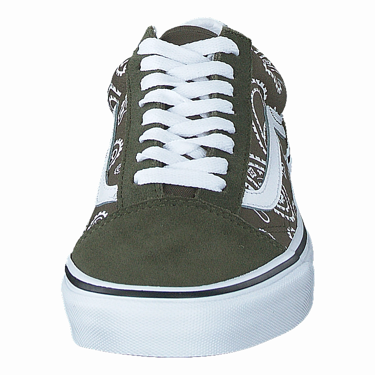 Ua Old Skool (Peace Paisley)Grplftrwht Slip On Shoes Slip Resistant Work
