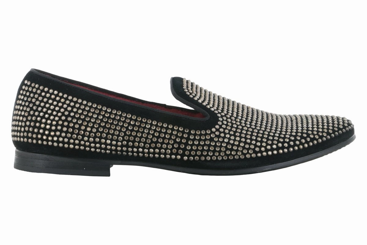 Smart Casual Footwear Sustainable Steve Madden Caviarr Silver Rhinestone Loafer