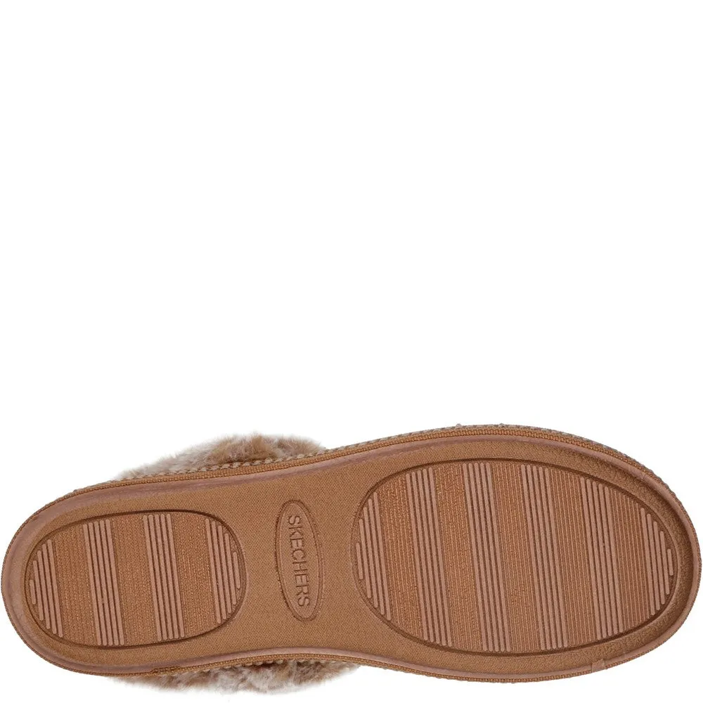 Skechers Cozy Campfire Fresh Toast Slipper Grippy Traction