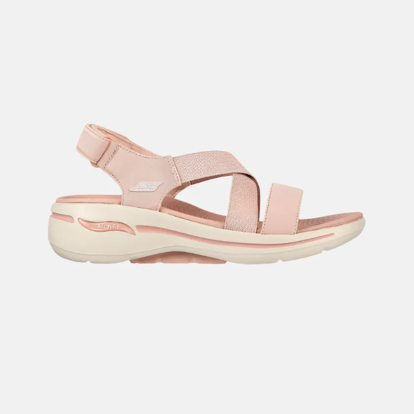 All Day Support Slip Resistant Work Skechers Go Walk Arch Fit Astonish Women'S Sandal -Rose
