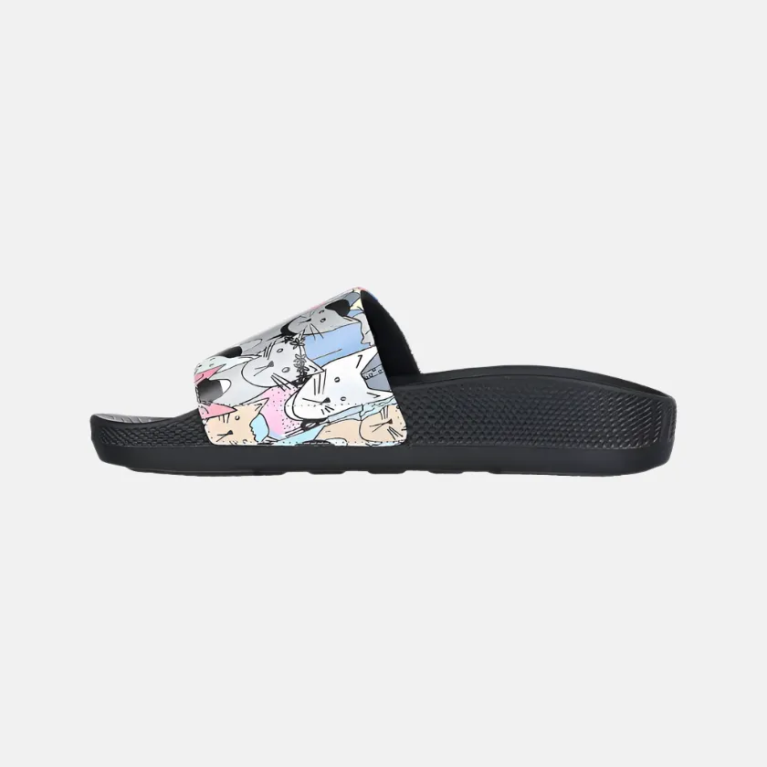 Easy On Off Pro Comfort Skechers Hyper Slide -Pawsome Women'S Lifestyle Slide -Black/Multi