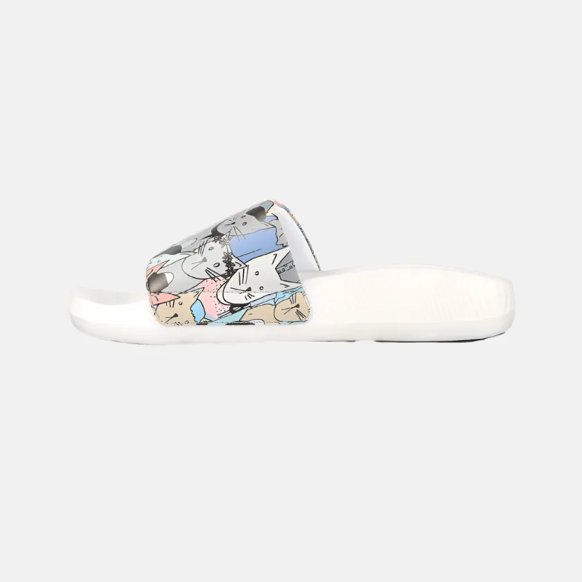 Skechers Hyper Slide -Pawsome Women'S Lifestyle Slide -White/Multi Quick Dry