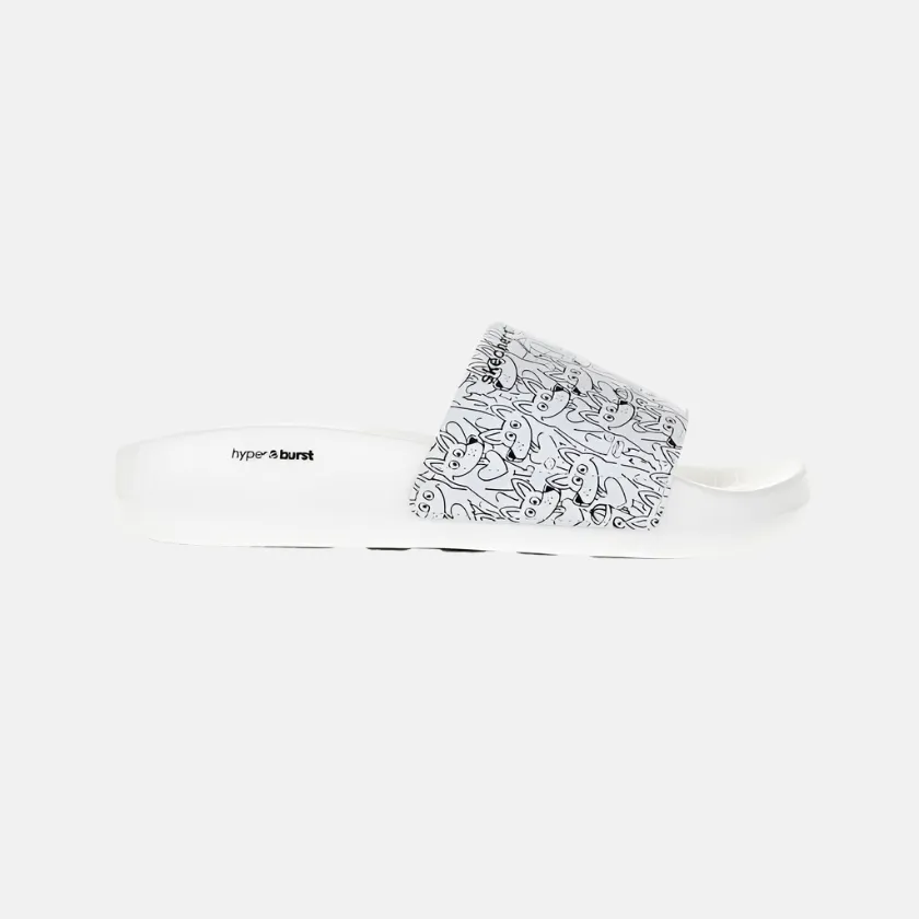 Skechers Hyper-Slide Puppy Love Women'S Slide -White/Black Timeless