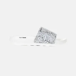 Skechers Hyper-Slide Puppy Love Women'S Slide -White/Black Timeless