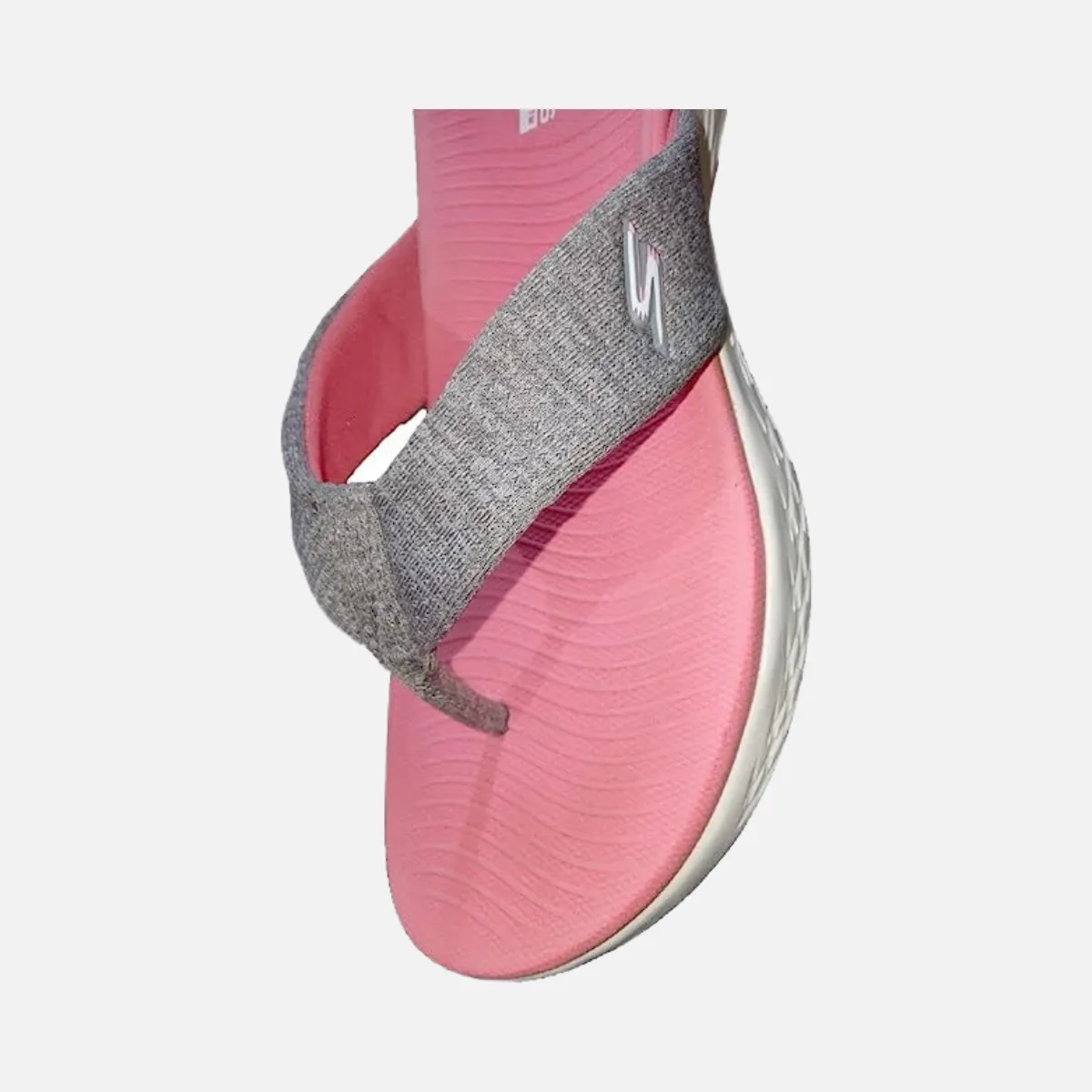 Moisture Wicking Skechers On-The-Go 600 Preferred Women Slippers -Grey/Light Pink