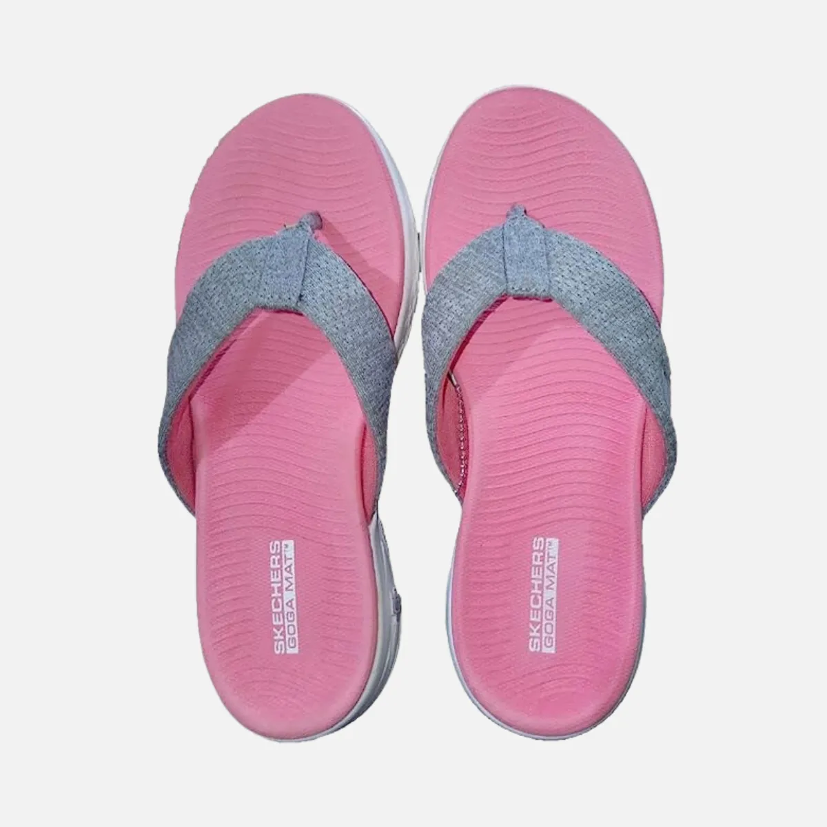 Skechers On-The-Go 600 Preferred Women Slippers -Grey/Light Pink All Day Comfort Classic Footwear