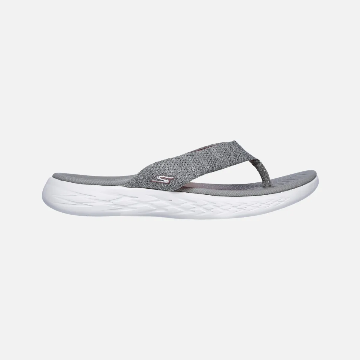Durable Memory Foam Skechers On-The-Go 600 Preferred Women'S Slide -Gray/Pink
