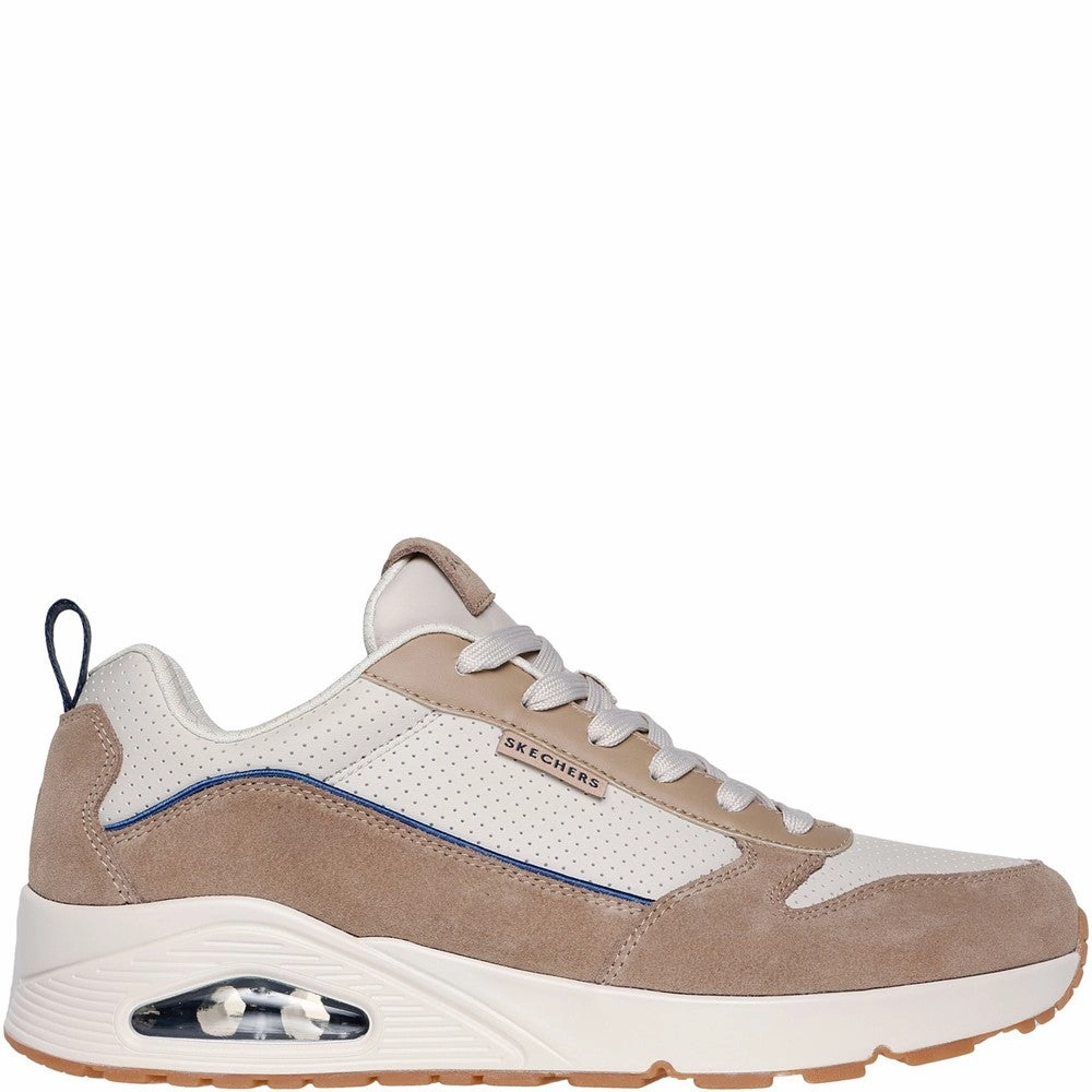 Skechers Uno Stacre 2.0 Trainer Canvas Shoes Pro Comfort