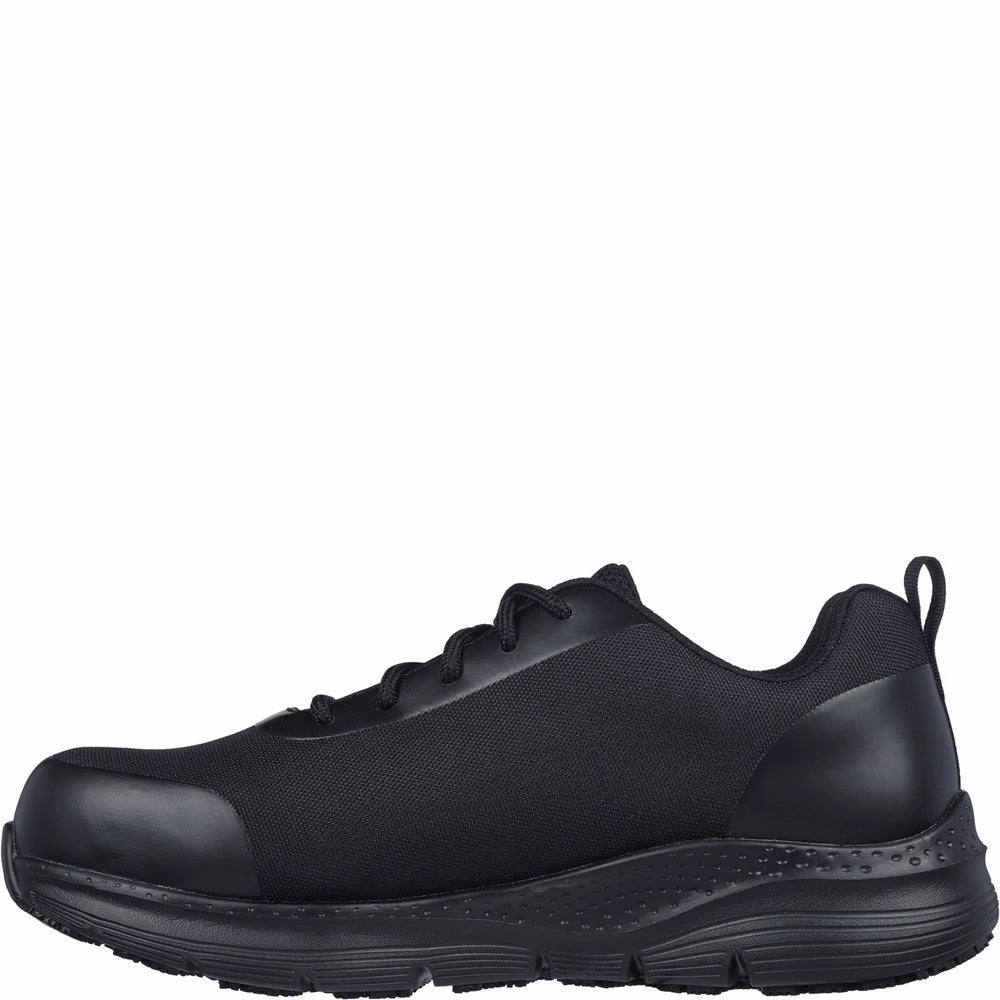 Leather Shoes Memory Foam Skechers Workwear Arch Fit Sr Ringstap Safety Trainer