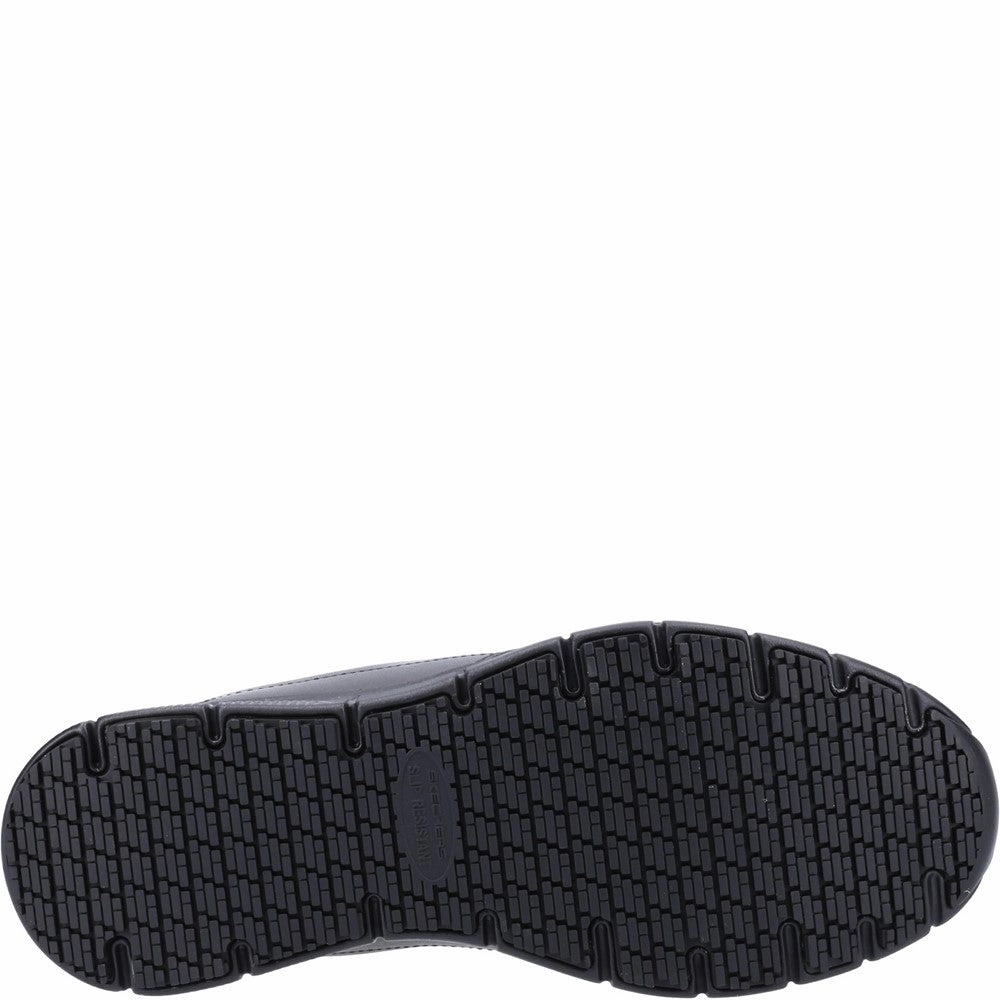Skechers Workwear Nampa Groton Occupational Shoes Breathable Mesh Easy Clean