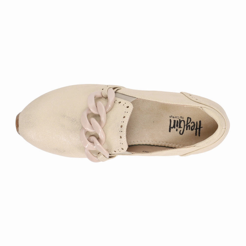 Chic Footwear Sustainable So What Metallic Platform Slip On Loafers