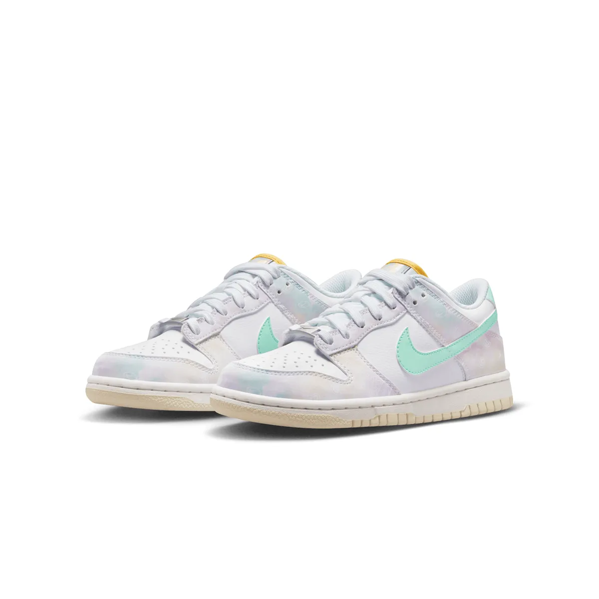 Kid'S Dunk Low 'Pastel Paisley' Pro Comfort Leather Shoes